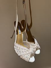 Aquazzura  Slow Kisses embellished leather sandals 10.5cm - 1