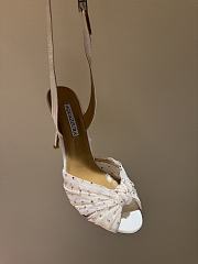 Aquazzura  Slow Kisses embellished leather sandals 10.5cm - 4