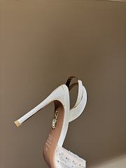 Aquazzura  Slow Kisses embellished leather sandals 10.5cm - 2