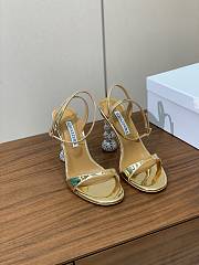 AQUAZZURA Yes Baby 95 Sandal Gold - 1