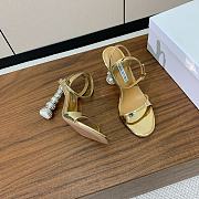 AQUAZZURA Yes Baby 95 Sandal Gold - 6