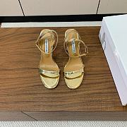 AQUAZZURA Yes Baby 95 Sandal Gold - 4