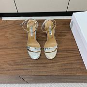 	 AQUAZZURA Yes Baby 95 Sandal Silver - 4