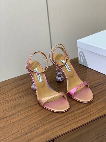 	 AQUAZZURA Yes Baby 95 Sandal Pink