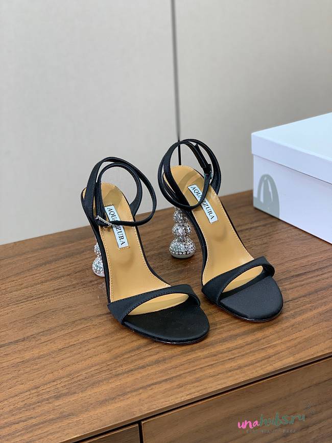 	 AQUAZZURA Yes Baby 95 Sandal Black - 1