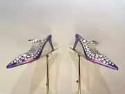 	 Aquazzura Purple Maxi-Tequila Maryjane 75 Mules in Leather - 6