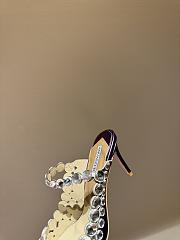 	 Aquazzura Purple Maxi-Tequila Maryjane 75 Mules in Leather - 4