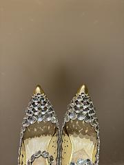 	 Aquazzura Gold Maxi-Tequila Maryjane 75 Mules in Leather - 5