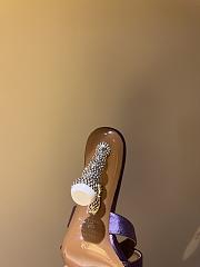 Aquazzura Purple Yes Baby Mules - 6