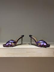 Aquazzura Purple Yes Baby Mules - 3