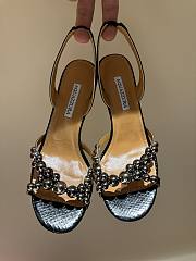  AQUAZZURA  bubbles Black Leather sandal - 1