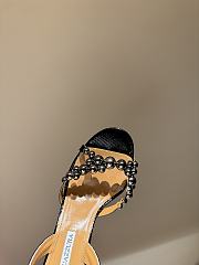  AQUAZZURA  bubbles Black Leather sandal - 3