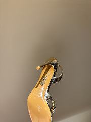 	 AQUAZZURA bubbles Gold Leather sandal - 6