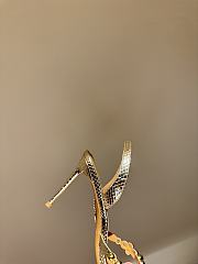	 AQUAZZURA bubbles Gold Leather sandal - 4