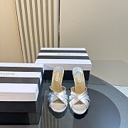 Aquazzura Silver Yes Baby Mules - 5