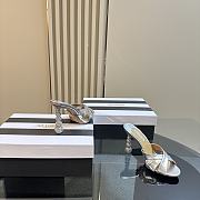 Aquazzura Silver Yes Baby Mules - 3