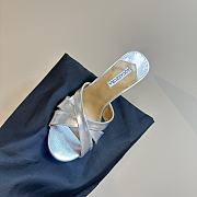 Aquazzura Silver Yes Baby Mules - 2