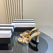 Aquazzura Gold Yes Baby Mules - 5