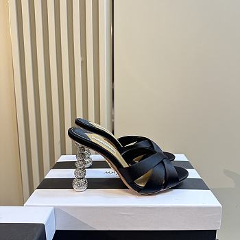 Aquazzura Black Yes Baby Mules