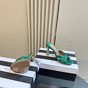 Aquazzura Green Yes Baby Mules - 5