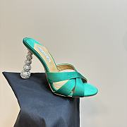 Aquazzura Green Yes Baby Mules - 3