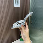 Aquazzura Silver Crystal Mules 105mm - 3