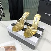 	 Aquazzura Gold Crystal Mules 105mm - 3