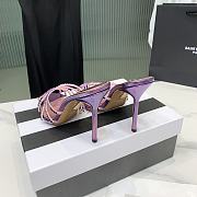 	 Aquazzura Pink Crystal Mules 105mm - 5