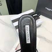 	 Aquazzura Black Crystal Mules 105mm - 6