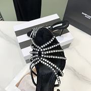	 Aquazzura Black Crystal Mules 105mm - 3