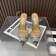 	 Aquazzura Gold Gatsby 105 with back strap - 1