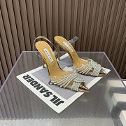 	 Aquazzura Gold Gatsby 105 with back strap - 3