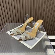 	 Aquazzura Gold Gatsby 105 with back strap - 2