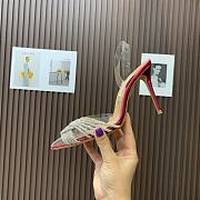 	 Aquazzura Pink Gatsby 105 with back strap - 6