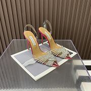 	 Aquazzura Pink Gatsby 105 with back strap - 4