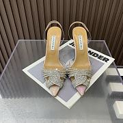 	 Aquazzura Light Pink Gatsby 105 with back strap - 1