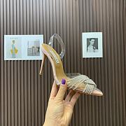 	 Aquazzura Light Pink Gatsby 105 with back strap - 2