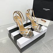 	 Aquazzura Ankle-strap Heeled Sandals in Silver Metallic - 3