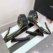 Aquazzura Flow Plateau Black platform sandals 13cm - 5