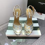 Aquazzura Flow Plateau Silver platform sandals 13cm - 1