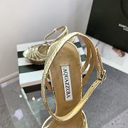 Aquazzura Flow Plateau Gold platform sandals 13cm - 6