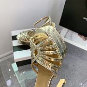 Aquazzura Flow Plateau Gold platform sandals 13cm - 4