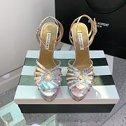 Aquazzura Flow Plateau Pink platform sandals 13cm - 1