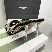 Aquazzura Black 105mm rock chic suede mules  - 5