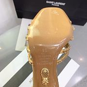 	 Aquazzura Gold 105mm rock chic suede mules - 5