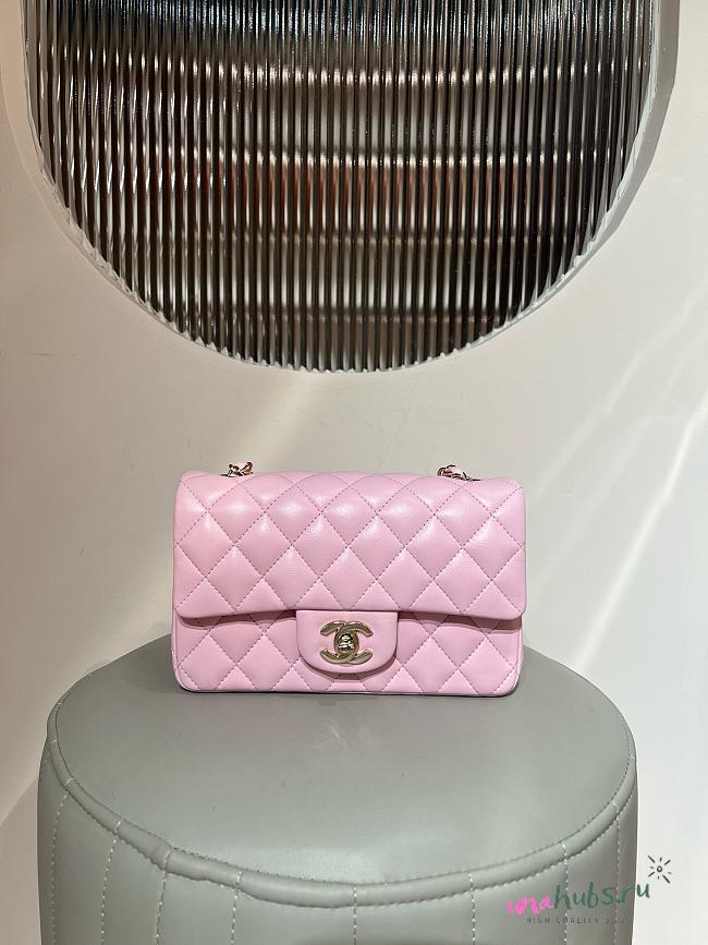 Chanel Classic Flap Bag 20cm Baby Pink - 1