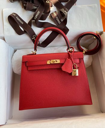 Hermes Kelly 25 Sellier Epsom Gold Hardware