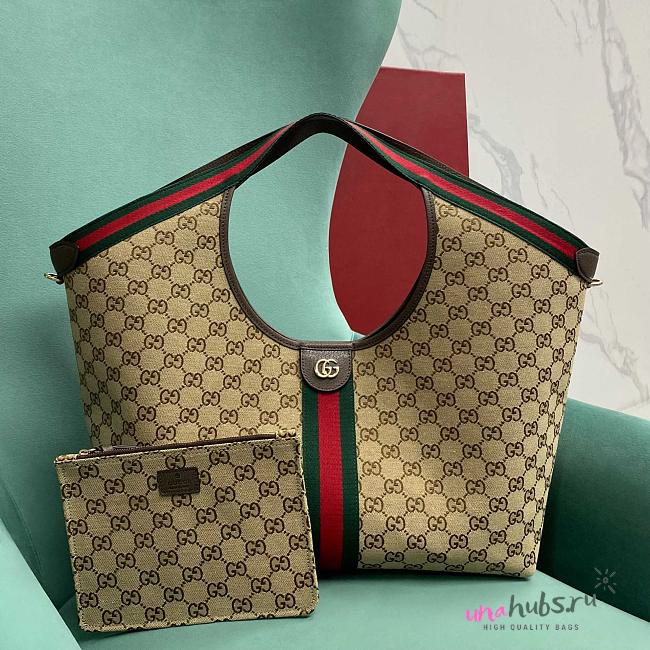 Gucci Giglio Large Tote Brown Bag - 60x47x16cm - 1