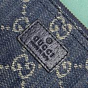 Gucci Giglio Large Tote Bag In Blue Denim - 60x47x16cm - 5