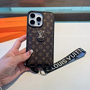 Louis Vuitton Monogram Leather Brown Phone Case - 4